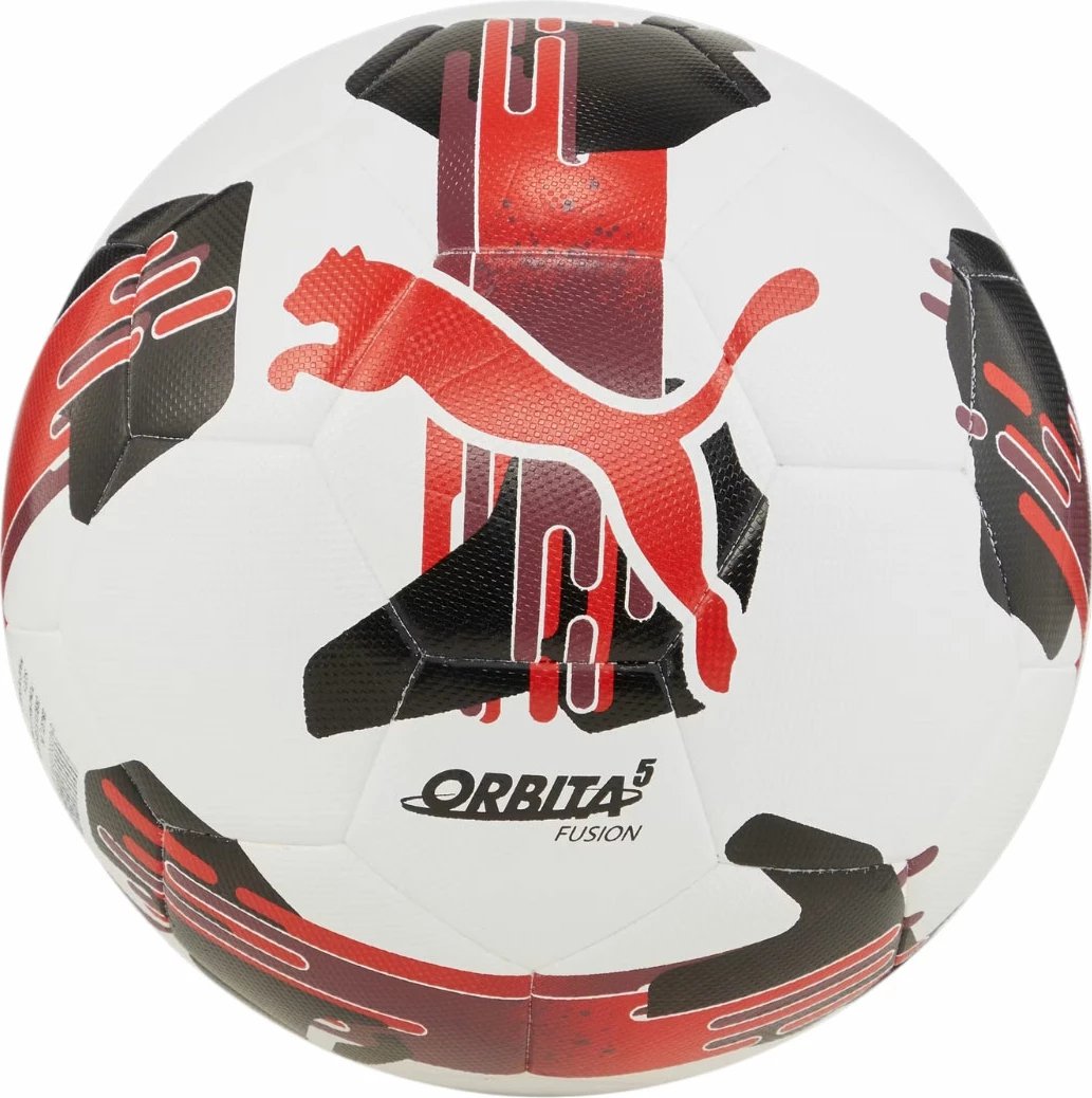 Top futbolli Puma për meshkuj, bardhë-kuq-zi