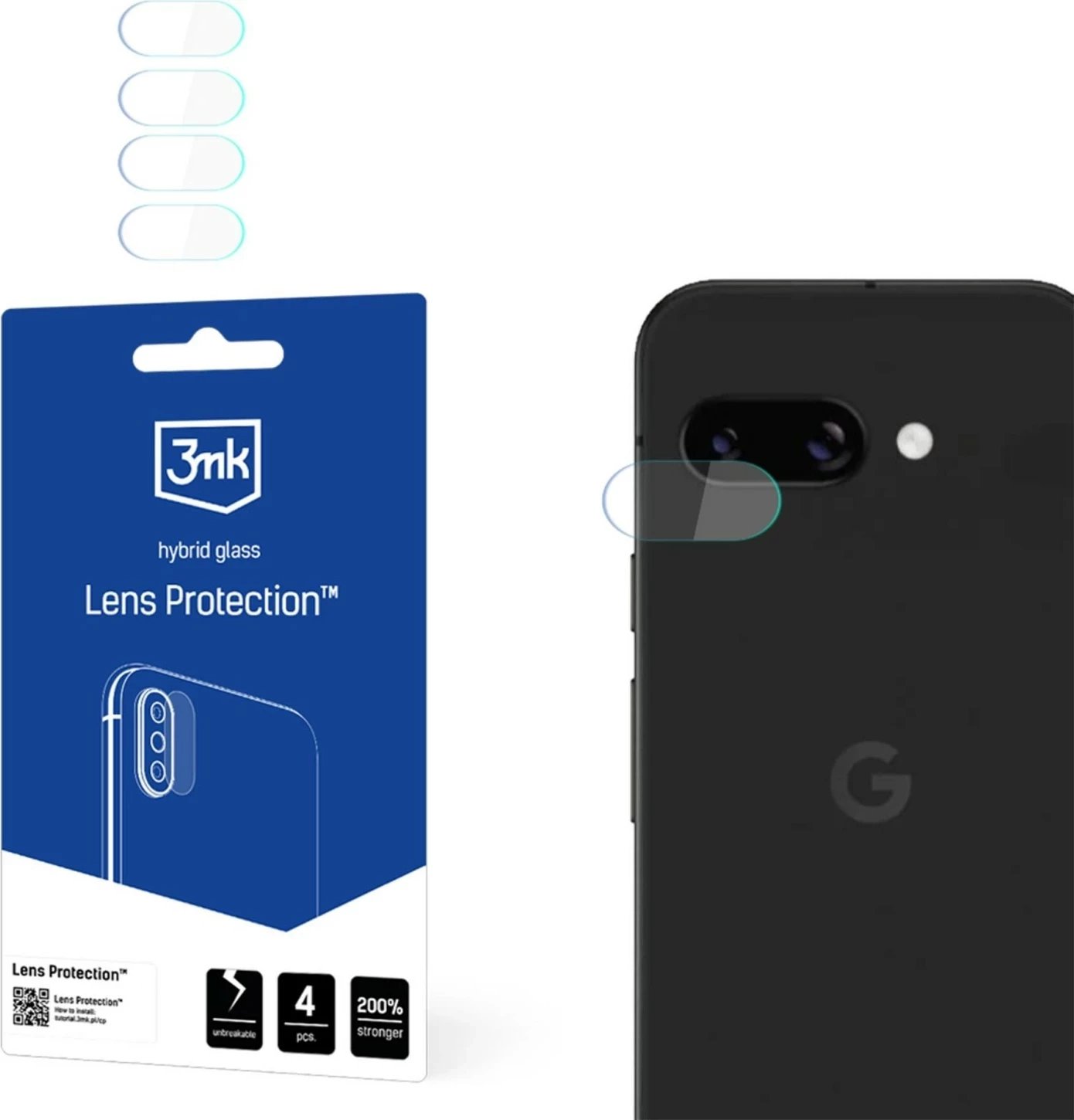 Mbrojtës lente 3MK Google Pixel 9A, transparent