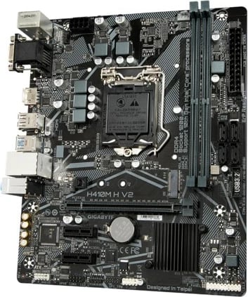 Pllakë amë Gigabyte H410M H V2, Socket LGA 1200, ATX, bronzë