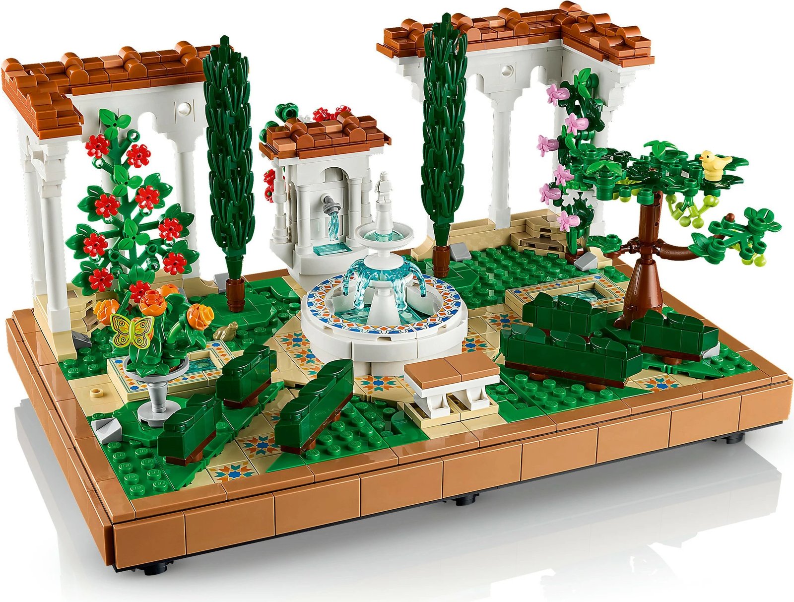 Set ndërtimi LEGO Icons 10359 Springbrunnengarten, 1302 pjesë, multikolor