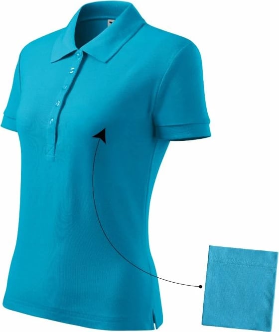 Maicë polo Malfini për femra, ngjyrë blu