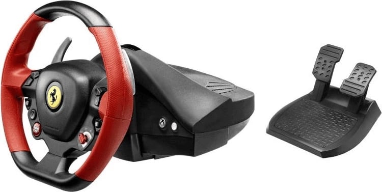 Timon lojërash me pedale, Thrustmaster, Ferrari 458 Spider 4460105, i zi