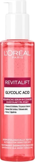 Pastrues fytyre për femra L'Oreal Paris Revitalift Exfoliating Cleansing Gel me acid glikolik, 150ml