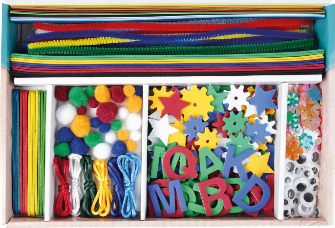 Set kreativ Lena 400 pjesë, Blu Set kreativ Lena 400 pjesë, Blu