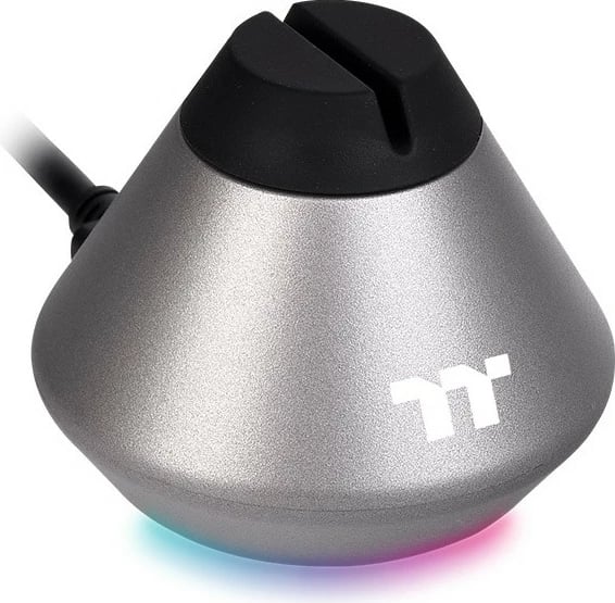 Mbajtës kabllo maus Thermaltake ARGENT MB1 RGB, plastikë, gri