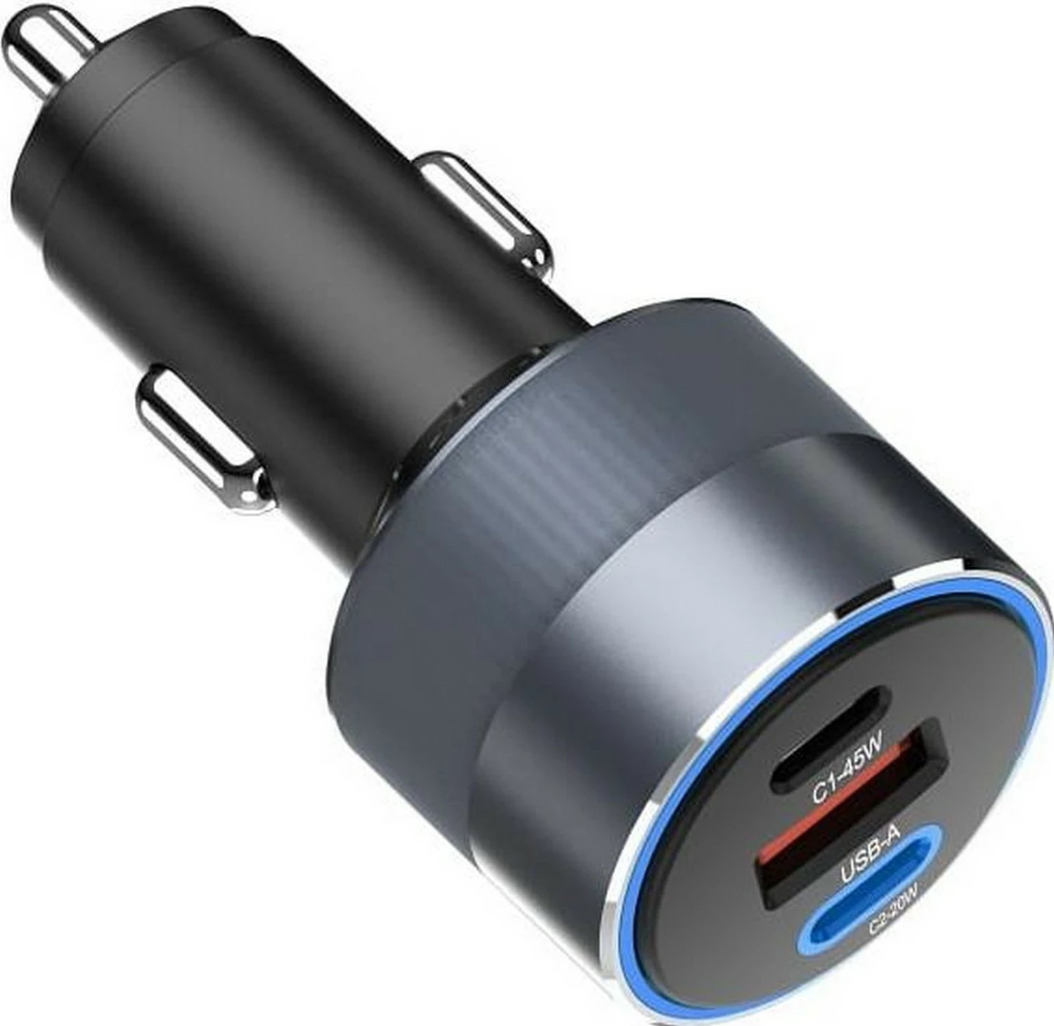 Karikues veture Forcell F-ENERGY Alu, 2x USB-C + USB-A, PD QC4.0 SFC2.0, 65W, hiri