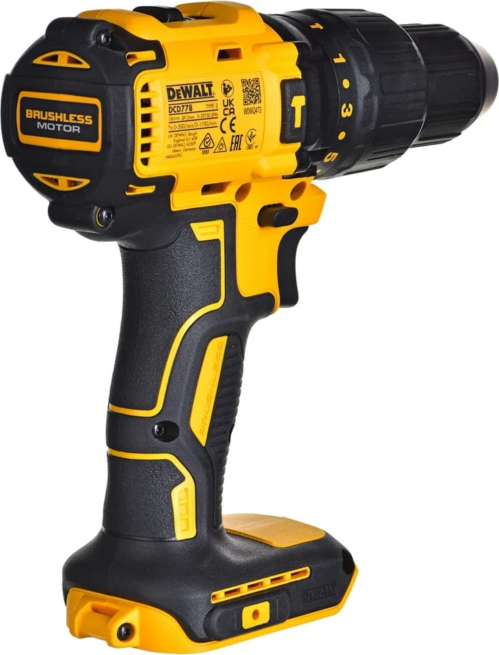 Makineri goditëse/vidash DeWalt DCD778S2T-QW, 18V, 1.5 Ah, 2 bateri, zi/verdhe, set Makineri goditëse/vidash DeWalt DCD778S2T-QW, 18V, 1.5 Ah, 2 bateri, zi/verdhe, set