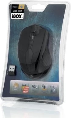 Maus iBox i005 Pro me Wi-Fi, 1600 DPI, i zi