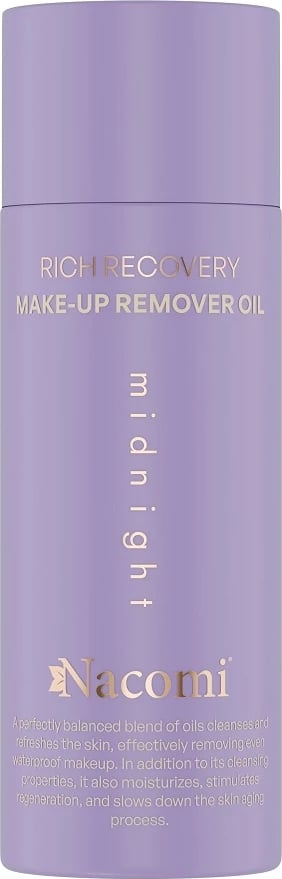 Vaj për heqje të make-up-it për femra Nacomi Rich Recovery Midnight, 100ml