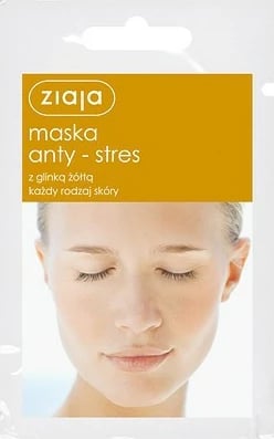 Maskë për fytyrë për femra Ziaja Anti-stress me argjilë të verdhë, 7ml