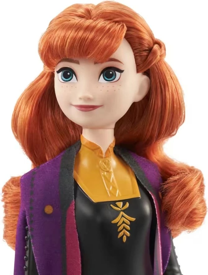 Kukull Anna Disney Frozen Mattel HLW50, 32 cm, me mantel dhe këpucë