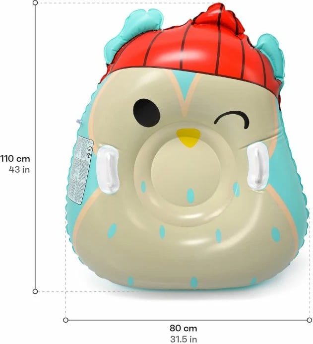 Rrëshqitëse bore për fëmijë Meteor, modeli Owl 16765, me ngjyra