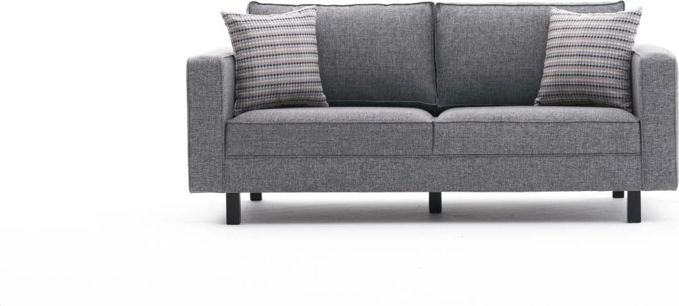 Divan dy-vendësh Atelier del Sofa, lino Kale, ngjyrë gri