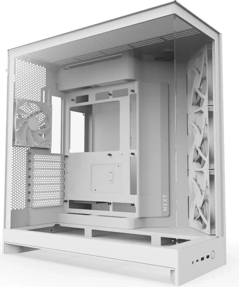 Kasë NZXT H9 Flow, midi tower, xham i temperuar, e bardhë
