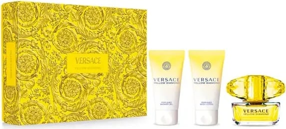 Set Eau de Parfum unisex Versace Yellow Diamond, 3 copë