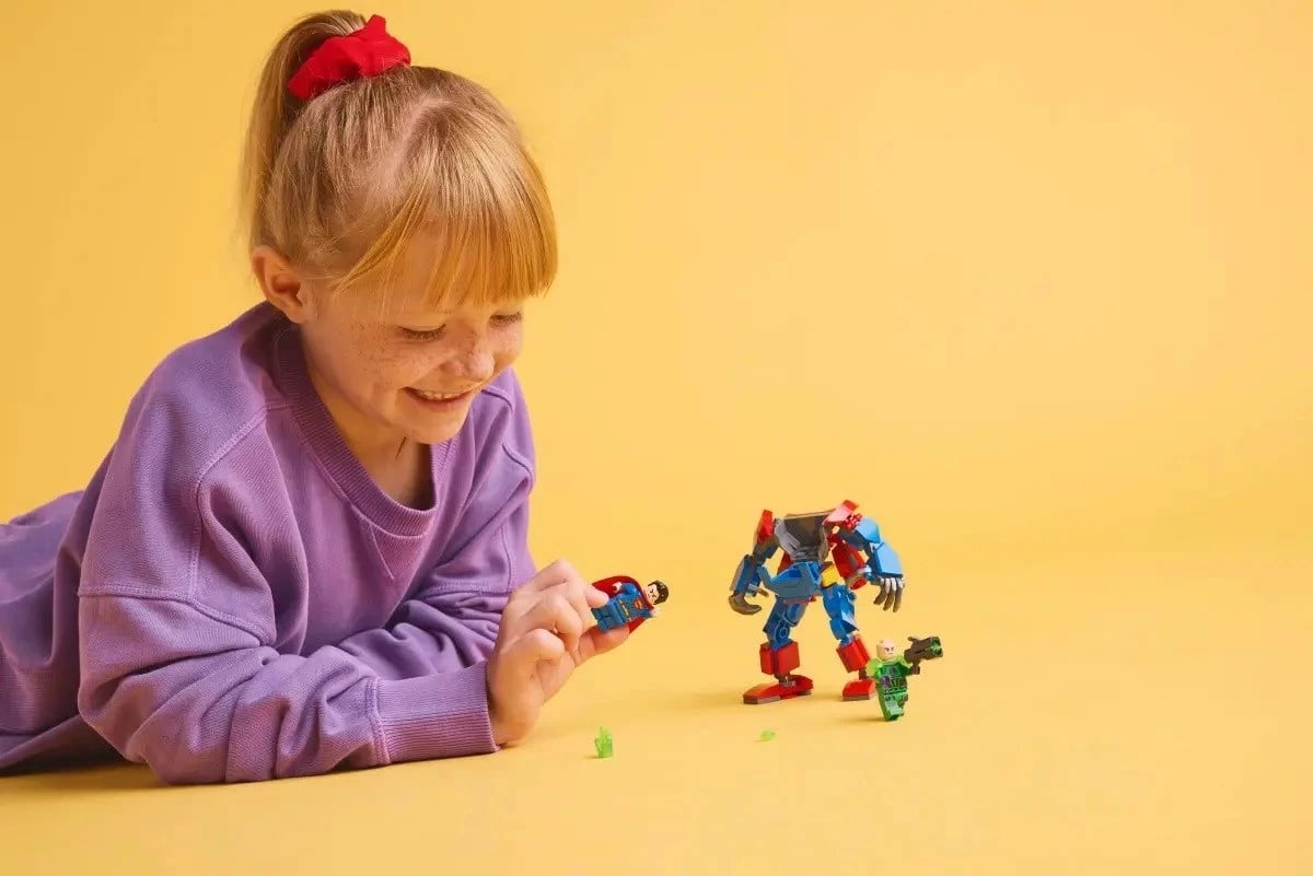 Set LEGO DC 76302 Superman Mech vs. Lex Luthor, për fëmijë 6+