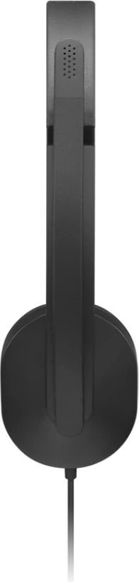 Kufje me kabllo VoIP, Lenovo Wired VoIP Headset 5000 4XD1R88995, stereo me mikrofon, USB-C me adapter USB-A, anulim zhurme, mbi vesh, e zezë