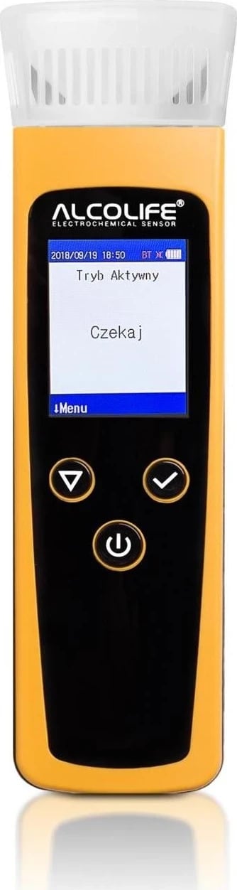 Alkolmatja Alcolife GO, ngjyrë e verdhë