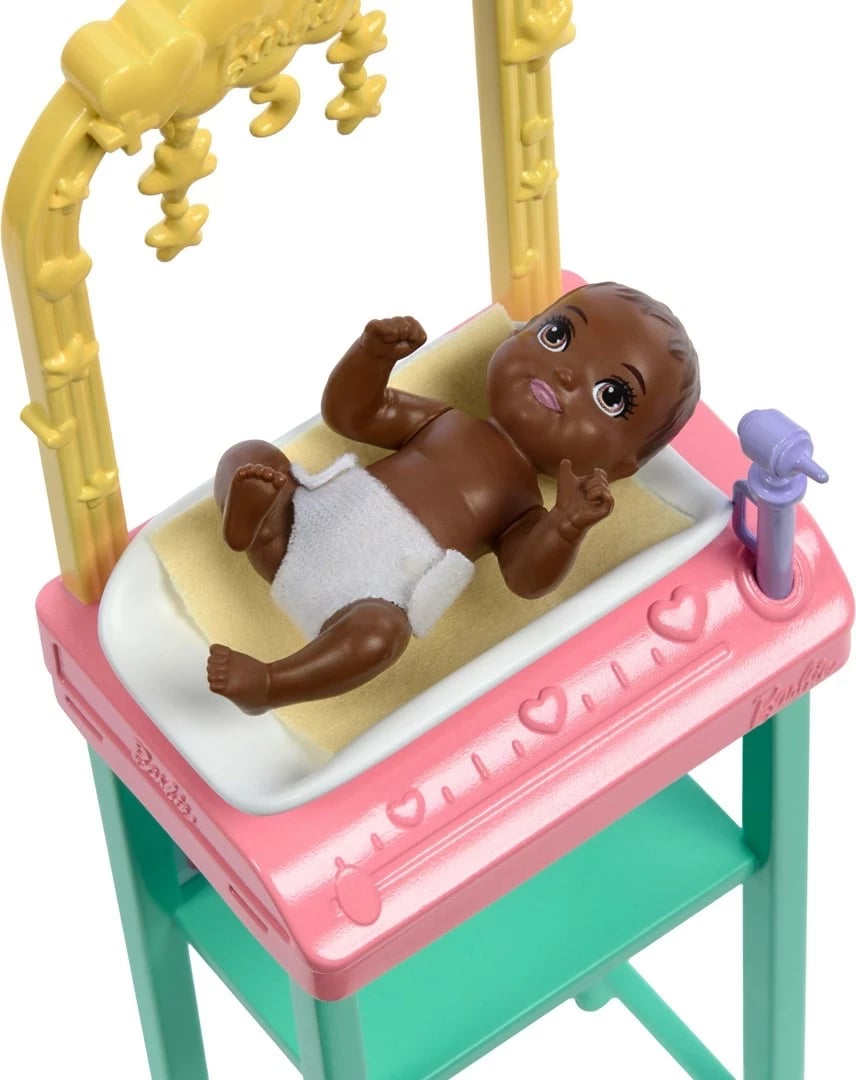 Lodër Barbie Doktoresha e Foshnjave, MATTEL, Multikolor, 2 copë