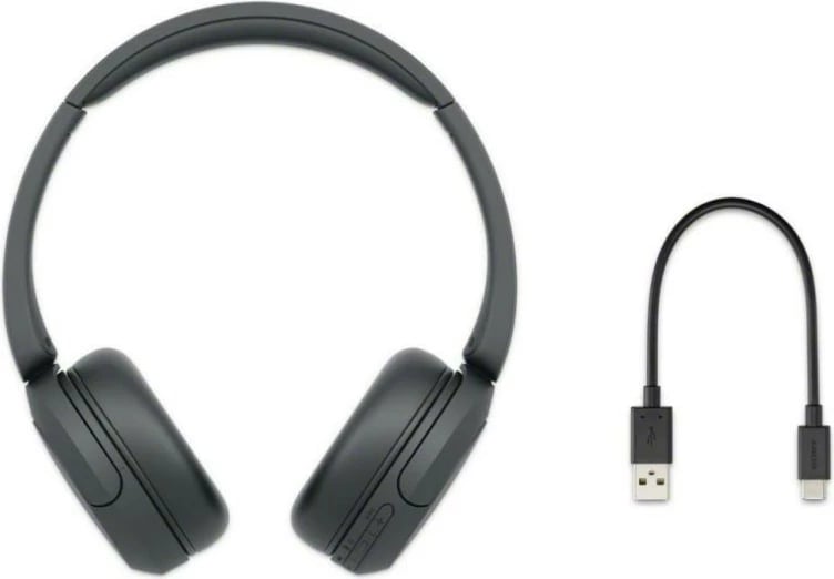 Kufje Sony WH-CH520, pa tela, Bluetooth, të zeza