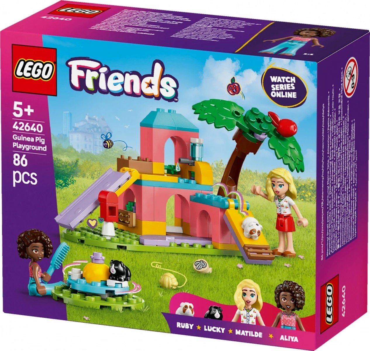 Set ndërtimi LEGO Friends 42640, 86 pjesë, me mini-dollë dhe hamsterë, shumëngjyrësh