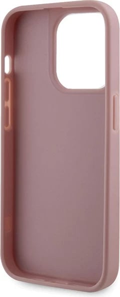 Mbështjellës Guess Rhinestone Triangle për iPhone 14 Pro 6.1", Rozë