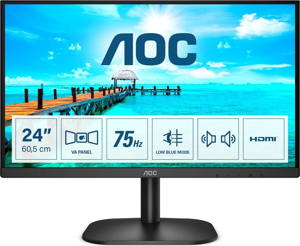 Monitor AOC B2 24B2XDAM, 23.8", Full HD, LED, 4 ms, i zi