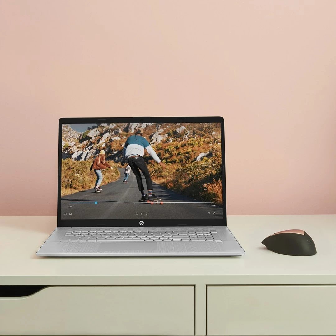 Laptop HP 17-cn3119nw, Intel Core i5-1334U, 17.3" FHD, 8GB RAM, 512GB SSD, Natural Silver