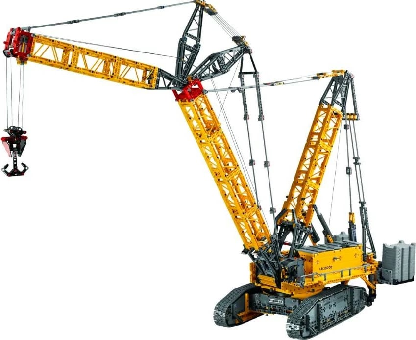 Set ndërtimi LEGO Technic Liebherr LR 13000, 2883 pjesë, 99 cm, i verdhë
