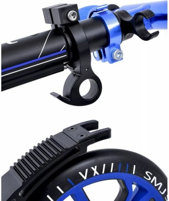 Scooter për të gjithë, SMJ, ngjyrë e zezë me blu dhe gri