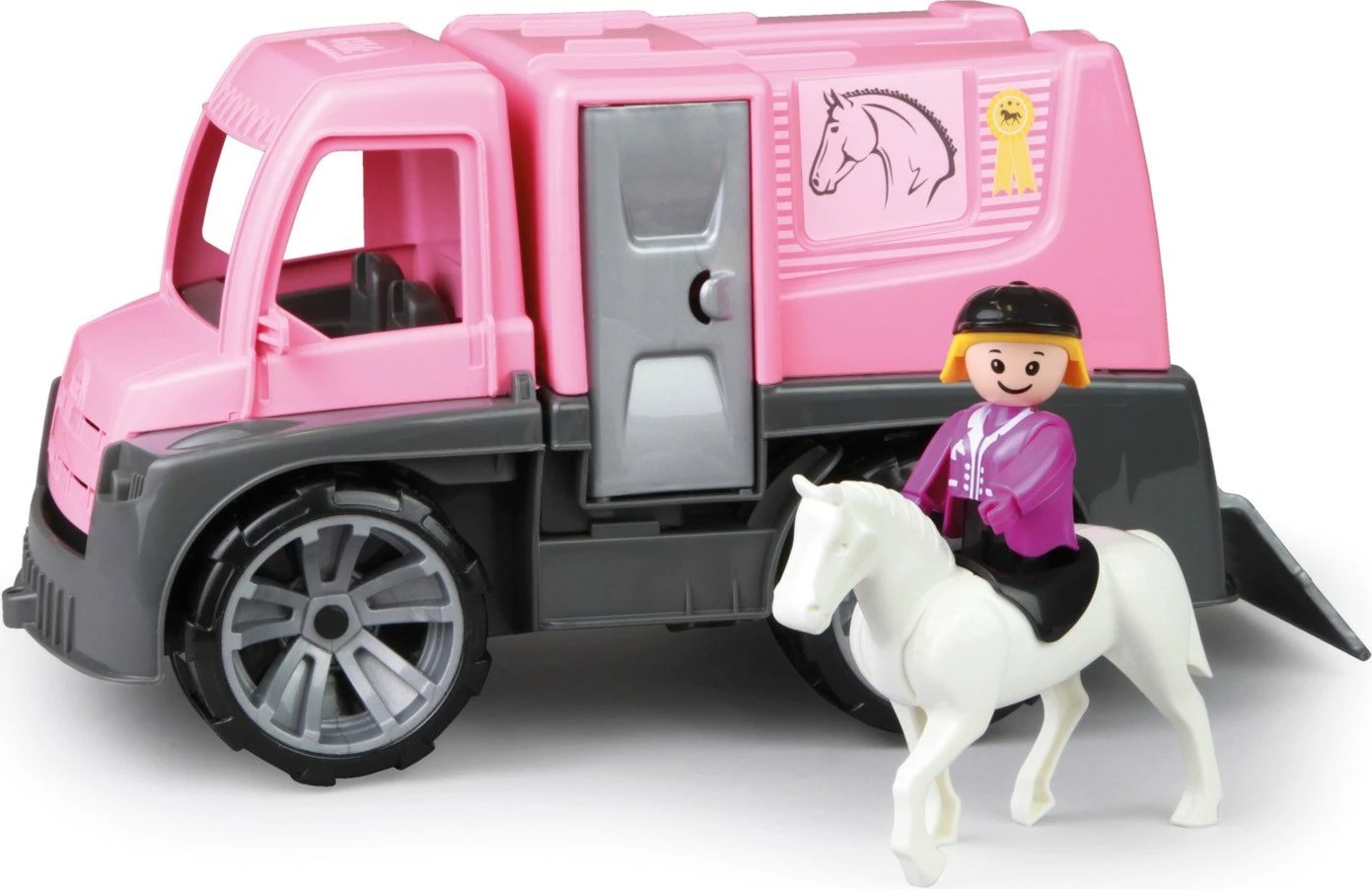 Lodër automjet transporti për kuaj Lena Truxx me aksesorë, Rozë/Gri Lodër automjet transporti për kuaj Lena Truxx me aksesorë, Rozë/Gri