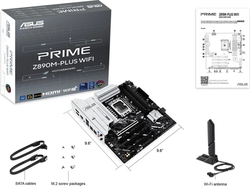 Pllakë amë ASUS PRIME Z890M-PLUS WIFI, micro ATX, Socket LGA 1851