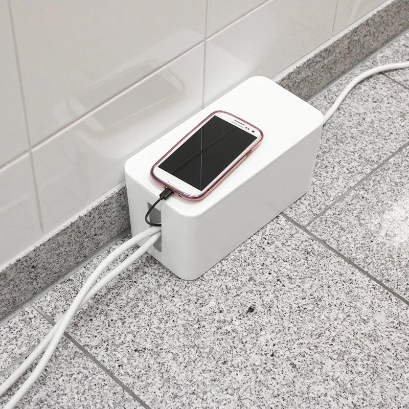 Kutia e kabllove LogiLink KAB0061, Plastike, Bardhë