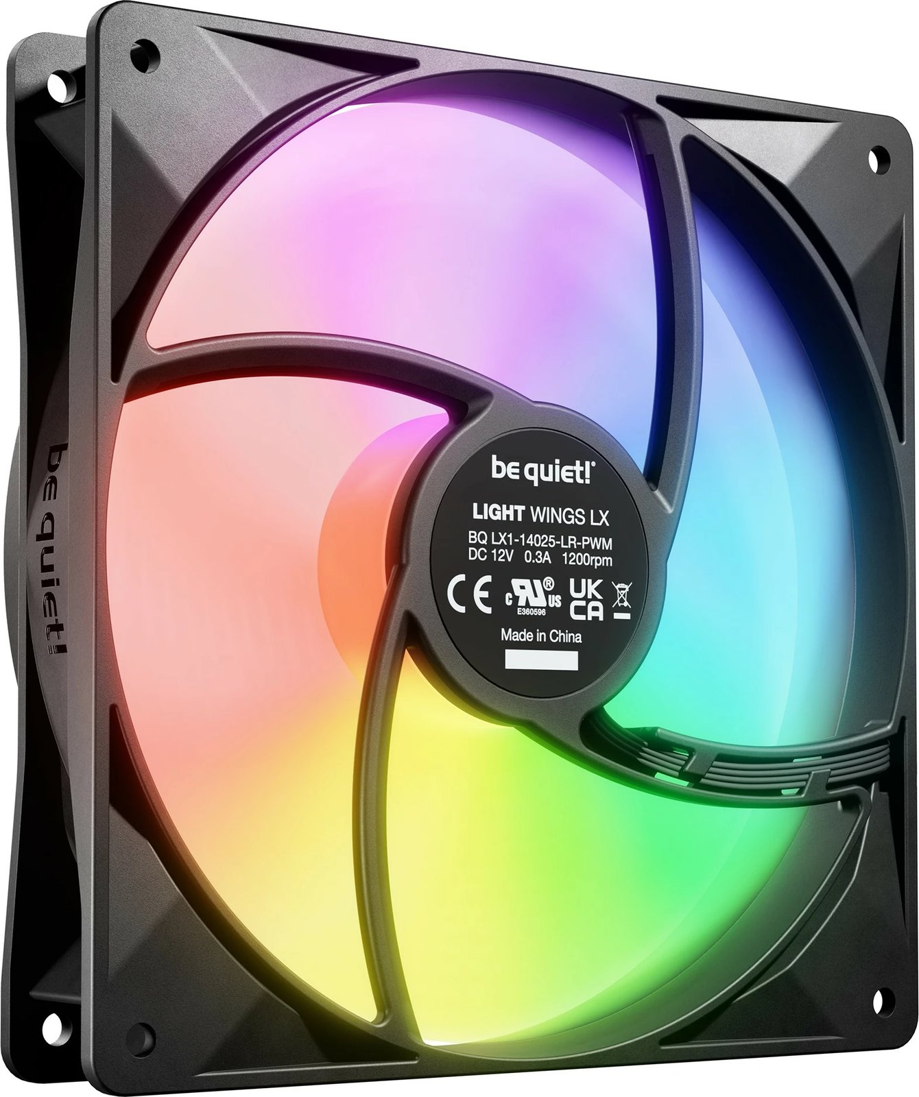 Ventilatorë Be Quiet! LIGHT WINGS LX PWM Triple-Pack, 140mm, të zi