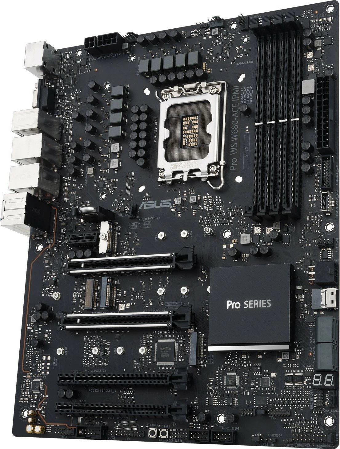 Pllakë amë ASUS PRO WS W680-ACE IPMI, Intel, LGA 1700, DDR5-SDRAM, 128 GB