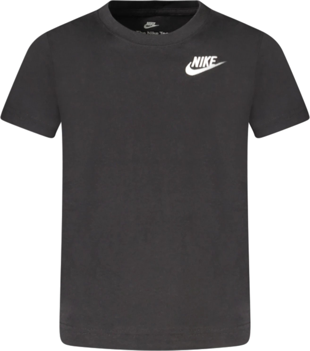 Maicë për djem NIKE me mëngë të shkurta, e zezë