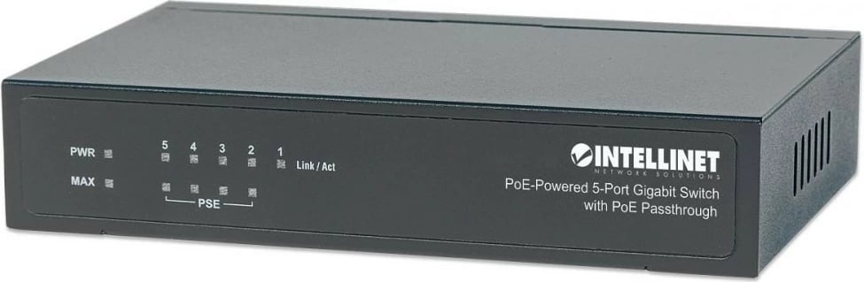 Switch Intellinet 561082, 5 porta Gigabit, PoE+, Desktop, i zi