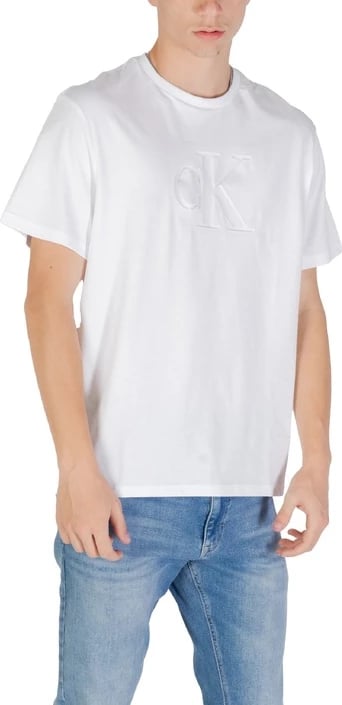 Maicë Calvin Klein Jeans për meshkuj, e bardhë