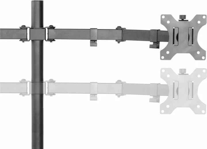 Mbajtës tavoline për dy monitorë Neomounts FPMA-D550DDBLACK, 10-32", i zi