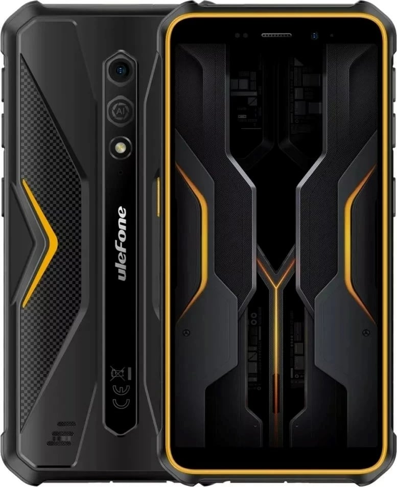 Celular Ulefone Armor X12 Pro, 4/64GB, Android, zi dhe portokalli pa karikues