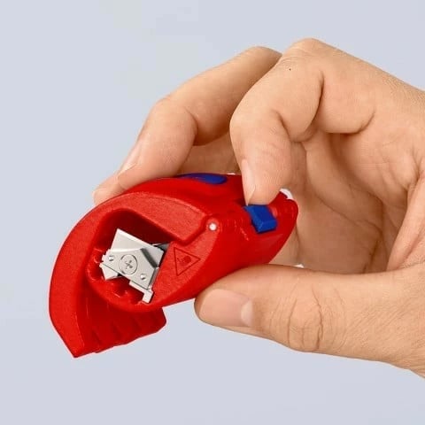 Prerës kabllosh Knipex BiX, plastikë/çelik inox, 5 cm, kuq
