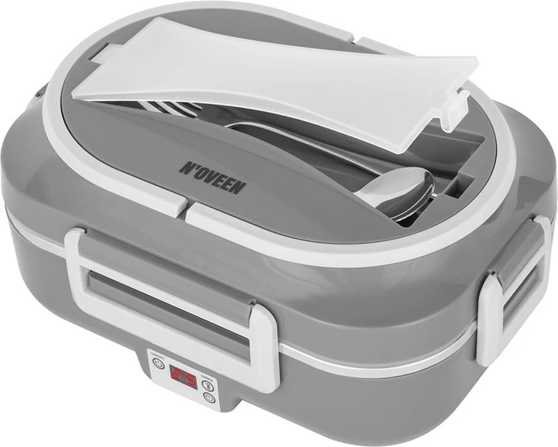 Kuti ushqimi elektrike NOVEEN LB640, me ngrohje, Gri e errët, me çantë termike dhe aksesorë