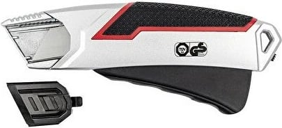 Cutter WEDO Safety Hebel, trup metalik, aliazh zinku, argjend