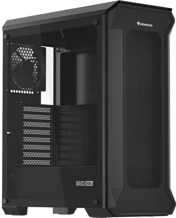 Kasë Genesis Irid 505 V2, Midi Tower, ATX/Micro ATX/Mini ITX, e zezë