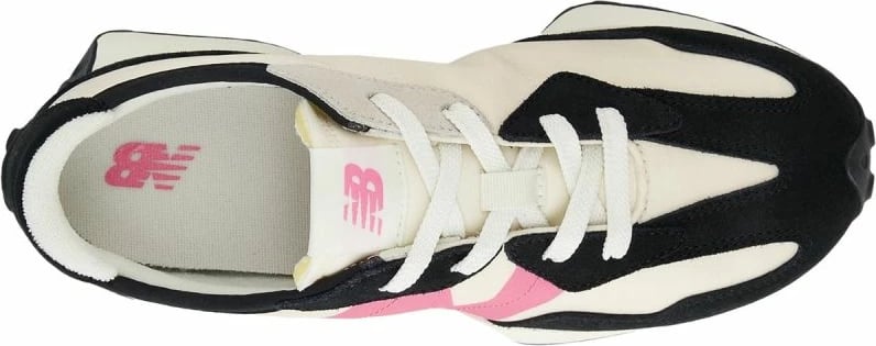 Atlete fëmijë New Balance, bezhë/krem, të zeza, rozë
