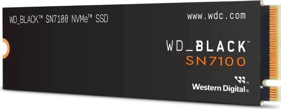 Disk SSD WD Black SN7100 1TB, M.2 PCIe NVMe, e zezë