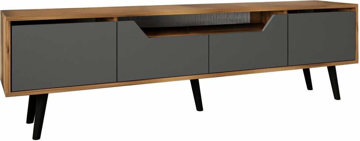 Komodë TV Skye Decor, Roma 180, ngjyrë arre dhe antracit