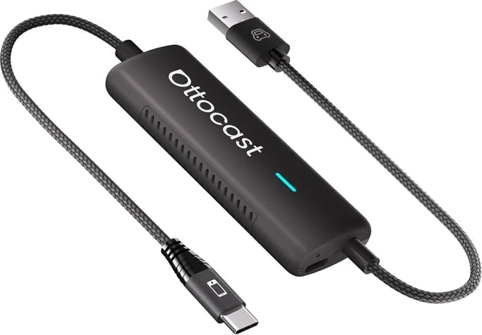 Adapter wireless për makinë Ottocast CA450 me MirrorCast, i zi