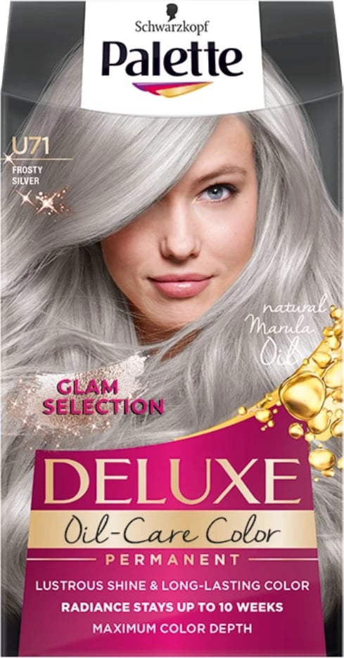 Ngjyrë për flokë për femra Palette Deluxe Oil-Care Color U71 Icy Silver