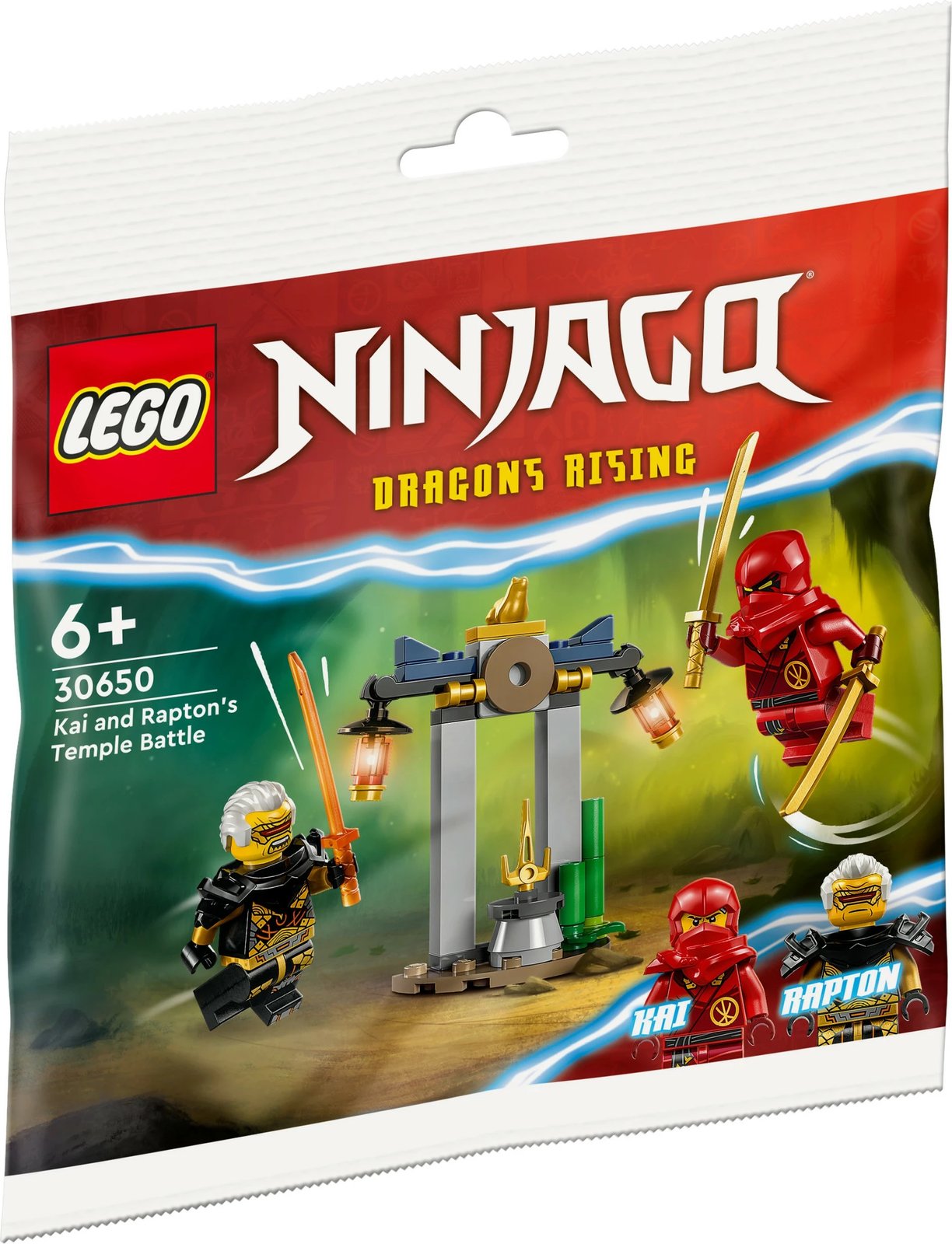Set ndërtimi LEGO Ninjago 30650, Kai dhe Rapton, shumëngjyrësh
